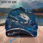 BlueJose Fishing Heartbeat Hook Pattern Personalized Cap (13 Breeds)