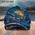 BlueJose Fishing Heartbeat Hook Pattern Personalized Cap (13 Breeds)
