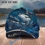 BlueJose Fishing Heartbeat Hook Pattern Personalized Cap (13 Breeds)