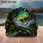 BlueJose Fishing Thunder Strike Personalized Name Classic 3D Cap Personalized Cap (13 Breeds)