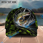 BlueJose Fishing Thunder Strike Personalized Name Classic 3D Cap Personalized Cap (13 Breeds)