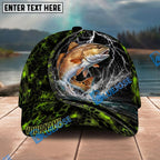 BlueJose Fishing Thunder Strike Personalized Name Classic 3D Cap Personalized Cap (13 Breeds)
