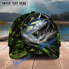 BlueJose Fishing Thunder Strike Personalized Name Classic 3D Cap Personalized Cap (13 Breeds)
