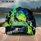 BlueJose Fishing Jumping Ocean Splash Personalized Cap (11 Breeds)