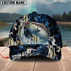 BlueJose Fishing Jumping Ocean Splash Personalized Cap (11 Breeds)