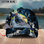 BlueJose Fishing Jumping Ocean Splash Personalized Cap (11 Breeds)