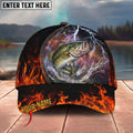 BlueJose Fishing Lightning Fire Thunder Personalized Cap (13 Breeds)