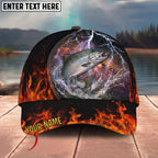 BlueJose Fishing Lightning Fire Thunder Personalized Cap (13 Breeds)