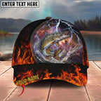 BlueJose Fishing Lightning Fire Thunder Personalized Cap (13 Breeds)
