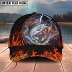 BlueJose Fishing Lightning Fire Thunder Personalized Cap (13 Breeds)