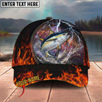 BlueJose Fishing Lightning Fire Thunder Personalized Cap (13 Breeds)