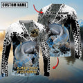 BlueJose Catfish Fishing Power Splash Skin Design Custom Name & Team Name 3D Shirts