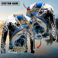 BlueJose Marlin Fishing Power Splash Skin Design Custom Name & Team Name 3D Shirts
