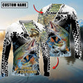 BlueJose Pike Fishing Power Splash Skin Design Custom Name & Team Name 3D Shirts