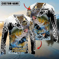 BlueJose Walleye Fishing Power Splash Skin Design Custom Name & Team Name 3D Shirts