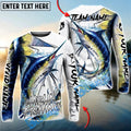 BlueJose Marlin Fishing Dynamic Splash Skin Net Art Custom Name & Team Name 3D Shirts
