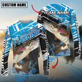 BlueJose Salmon Fishing Dynamic Water Splash Scale Pattern Custom Name & Team Name 3D Shirts
