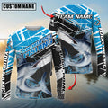 BlueJose Sword Fish Fishing Bold Graphic Splash Contrast Design Custom Name & Team Name 3D Shirts