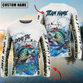 BlueJose Crappie Fishing Patriotic Reel Life Design Custom Name & Team Name 3D Shirts