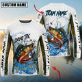 BlueJose Walleye Fishing Patriotic Reel Life Design Custom Name & Team Name 3D Shirts