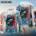BlueJose Tuna Fishing Live Free Fish Hard Custom Name & Team Name 3D Shirts
