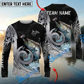BlueJose Striped Bass Fishing Bold Skin Modern Graphic Custom Name & Team Name 3D Shirts