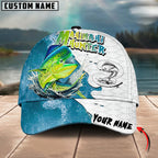 BlueJose Hunter Fishing Graphic Splash Effect Personalized Cap (Bass, Walleye, Trout, Crappie, Pike, Tuna, Marlin, Mahi-mahi)