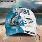 BlueJose Hunter Fishing Graphic Splash Effect Personalized Cap (Bass, Walleye, Trout, Crappie, Pike, Tuna, Marlin, Mahi-mahi)