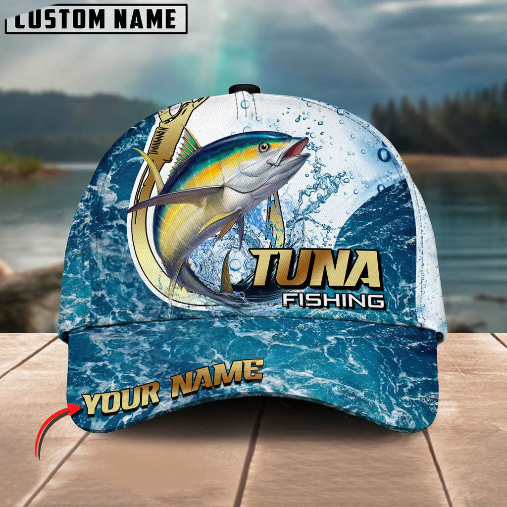 BlueJose Fishing Golden Hook Graphic Personalized Cap (13 Breeds)