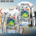 BlueJose Mahi-mahi Fishing Aggressive Splash Design Custom Name & Team Name 3D Shirts