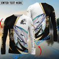 BlueJose Salmon Fishing Gold Black Net Dynamic Jump Custom Name & Team Name 3D Shirts