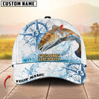 BlueJose Fishing Outdoor Water Splash Compass Graphic Personalized Cap (13 Breeds)