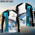 BlueJose Salmon Fishing Blue Line Sport Custom Name & Team Name 3D Shirts