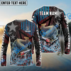 BlueJose Catfish Fishing Rising Star Custom Name & Team Name 3D Shirts