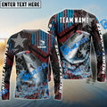 BlueJose Salmon Fishing Rising Star Custom Name & Team Name 3D Shirts
