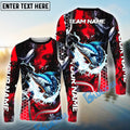 BlueJose Marlin Fishing Red Thunder Custom Name & Team Name 3D Shirts