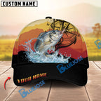 BlueJose Fishing Mountain Lake Legend Personalized Cap (13 Breeds)