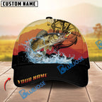 BlueJose Fishing Mountain Lake Legend Personalized Cap (13 Breeds)