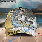 BlueJose Fishing Gold Scale Personalized Cap (13 Breeds)