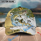 BlueJose Fishing Gold Scale Personalized Cap (13 Breeds)