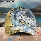 BlueJose Fishing Gold Scale Personalized Cap (13 Breeds)