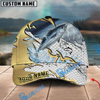 BlueJose Fishing Gold Scale Personalized Cap (13 Breeds)