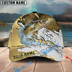 BlueJose Fishing Gold Scale Personalized Cap (13 Breeds)