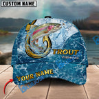 BlueJose Fishing Ocean Blue Personalized Cap (13 Breeds)