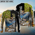 BlueJose Catfish Fishing Jungle Camo Custom Name & Team Name 3D Shirts