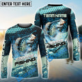 BlueJose Crappie Fishing Aqua Strike Custom Name & Team Name 3D Shirts