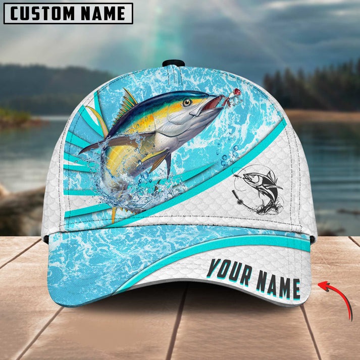 BlueJose Tuna Fishing Water Tornado Personalized Cap
