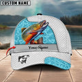 BlueJose Trout Fishing White Blue Water Sport Personalized Cap